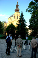 Life size chess game in Sarajevo