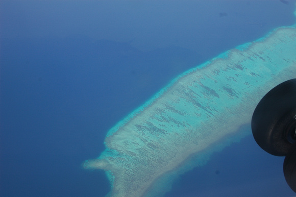 Lonely atoll Solomon Islands