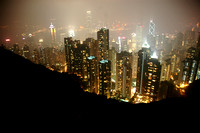 Hong Kong lights from up high.
