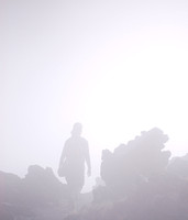 Tongariro Crossing - foggy.
