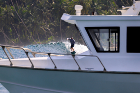 Pierre through the boat