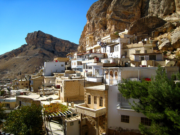 Maaloula, the only town where Ameraic is still spoken.