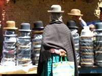 La Paz - hats, hats and more hats.