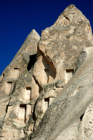 Cavedwellers in Cappadocia.