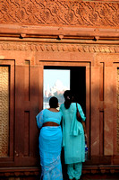 Agra Fort looking to the Taj